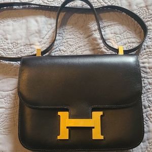 Hermes Veau Monsieur Constance 18 Black